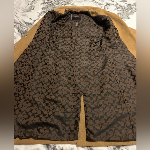 vintage long tan coach coat - Picture 3 of 5